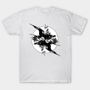 Lady and the crow T-Shirt